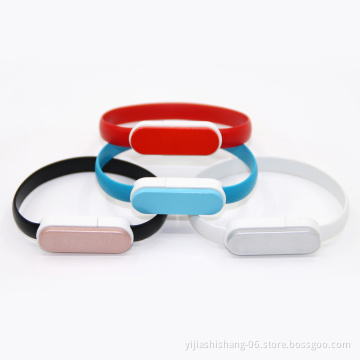 Yijiashishang Promotion Gift Charging Phone Cable TPE Bracelet Usb Cable with OEM Logo